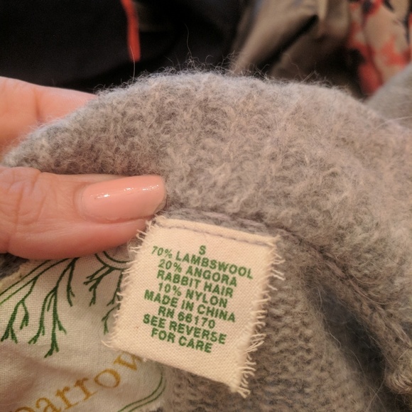 Adorable Athropologie Ruffle Lambs Wool Cardigan - Picture 2 of 7